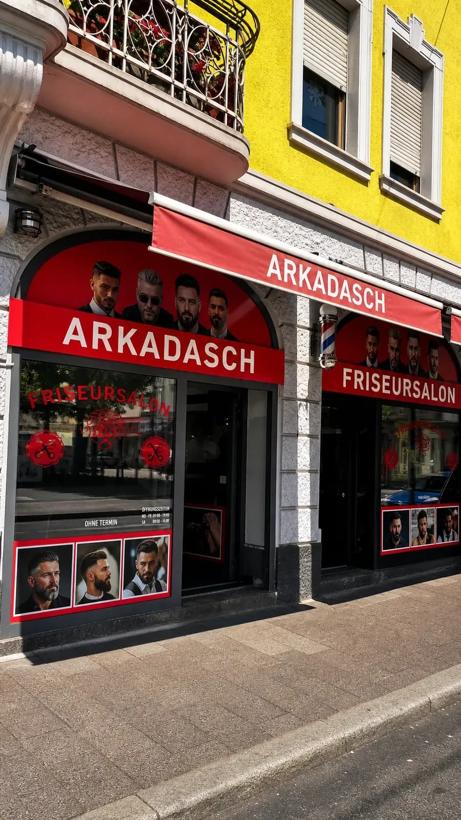 Arkadasch Friseursalon Außenansicht ohne störende Objekte